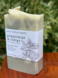Peppermint & Indigo 5 oz Bar Soap - Signature Suds Collection - Plant-Based