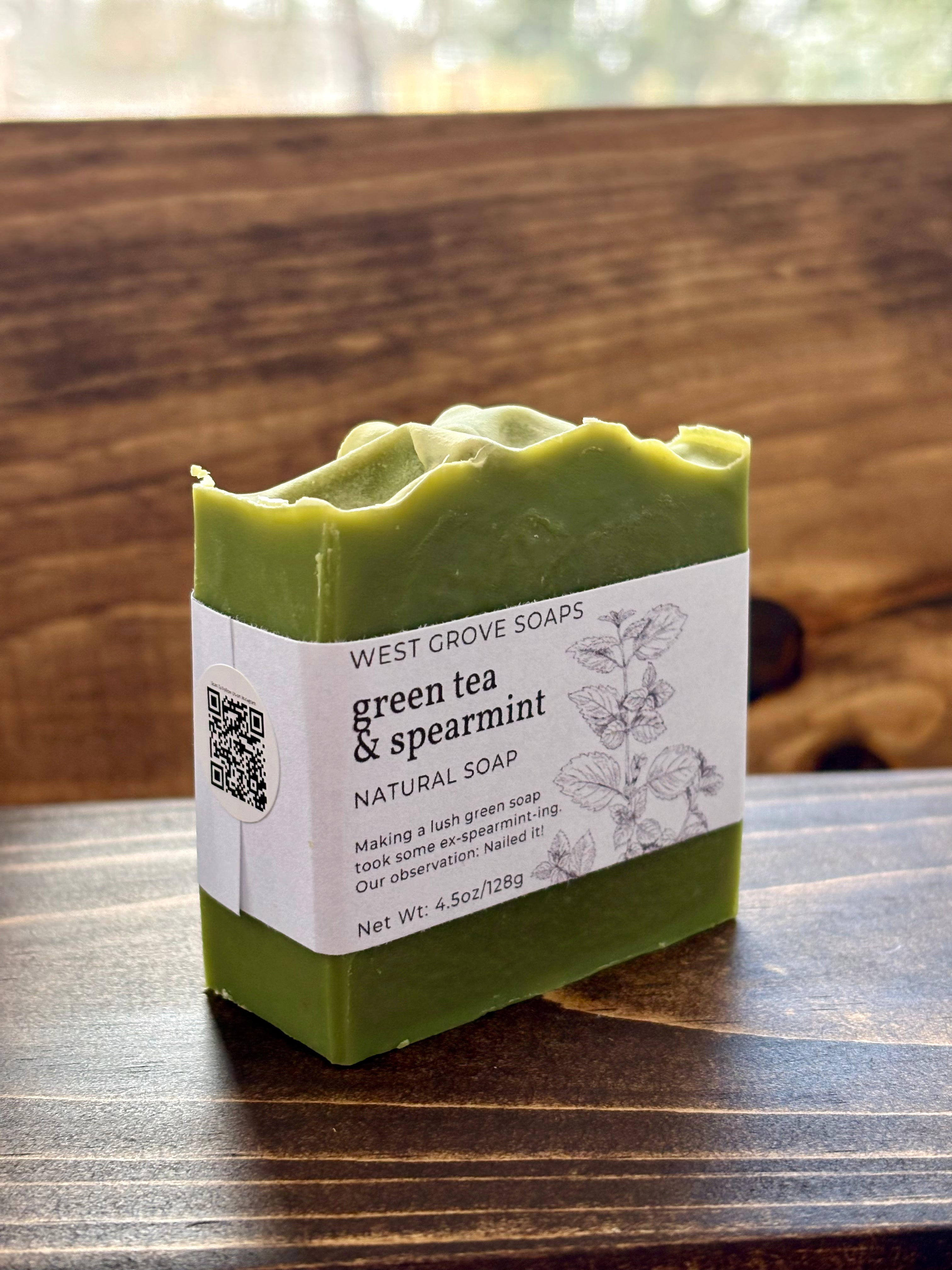 Green Tea & Spearmint - Spring Seasonal Bar Soap