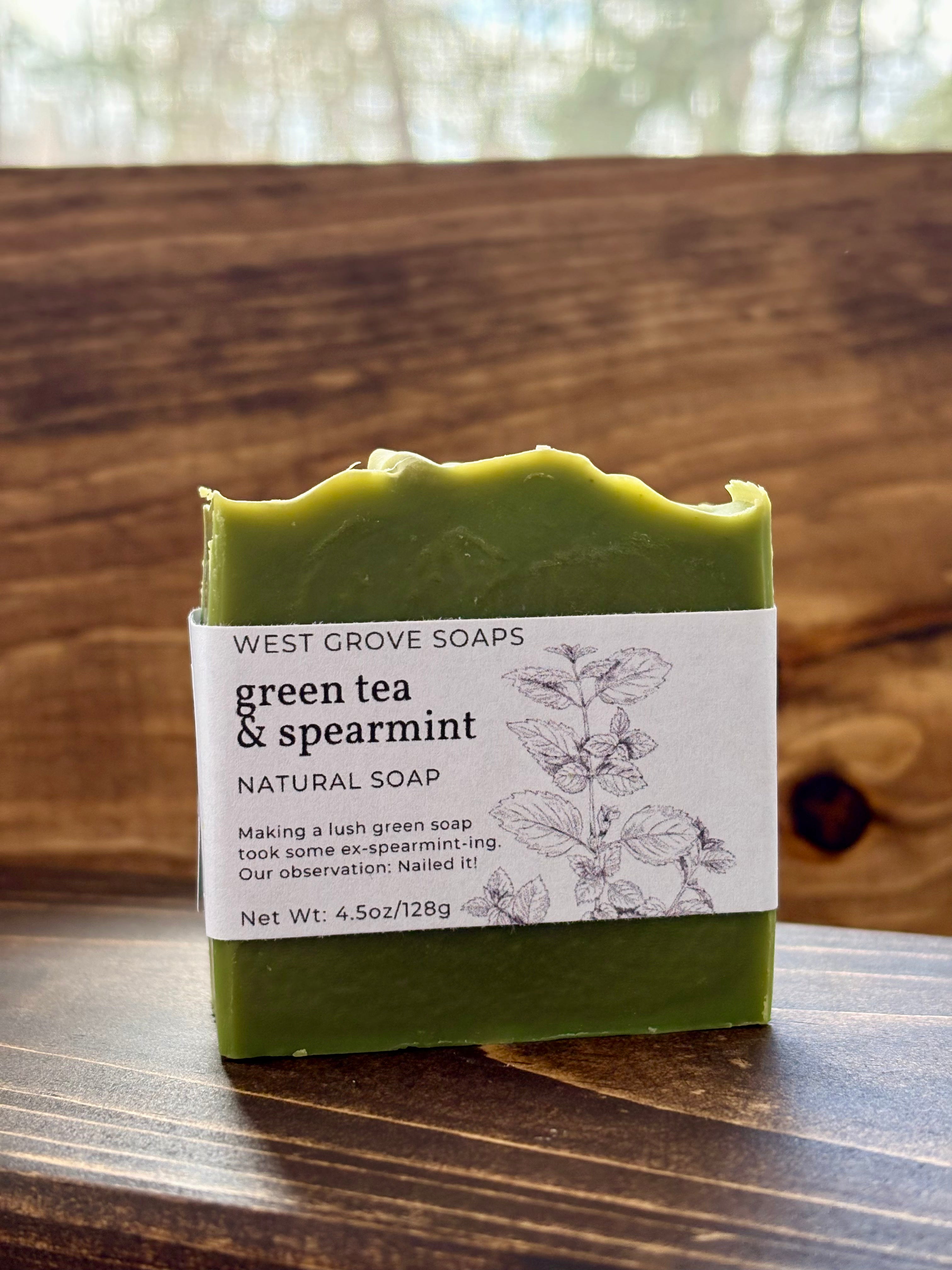 Green Tea & Spearmint - Spring Seasonal Bar Soap