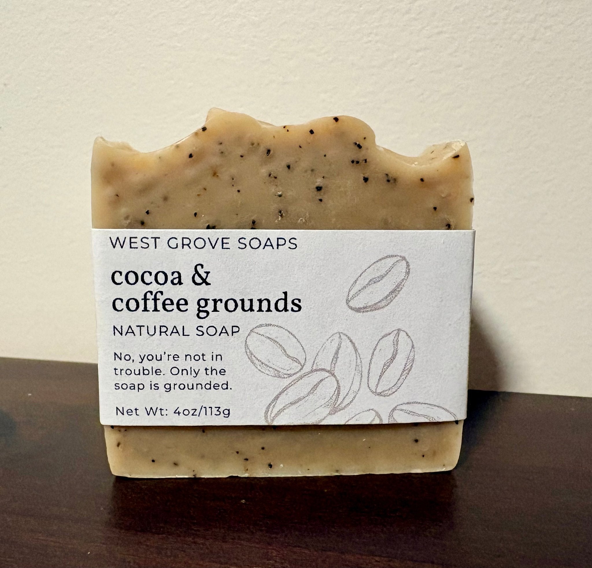 Coffee Scrub Bar Soap - Hands & Feet - West Grove Soaps