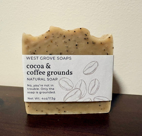 Coffee Scrub Bar Soap - Hands & Feet - West Grove Soaps