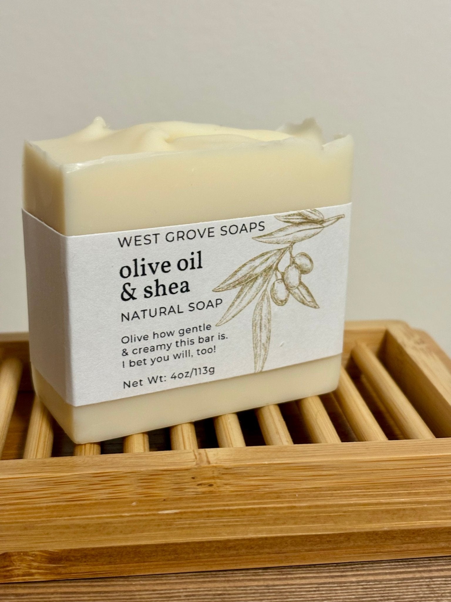 Creamy & Unscented Body Bar Soap - West Grove Soaps