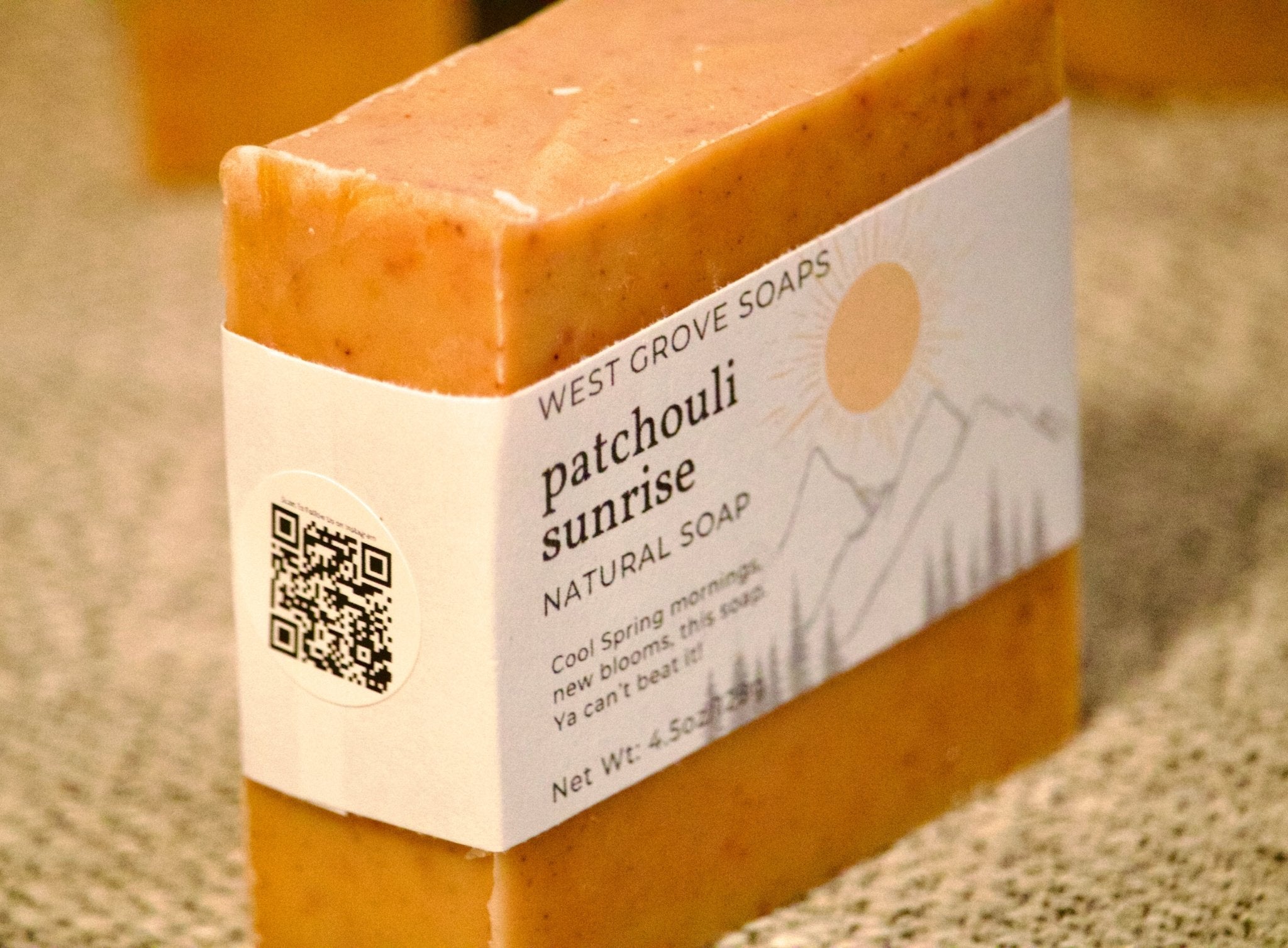 Patchouli Sunrise - Spring Seasonal Bar Soap - West Grove Soaps
